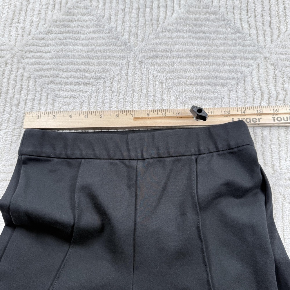 J Crew Knit Dress Pant Womens 10 Black Pull On Straight Leg Work Office Mob Wife - Picture 6 of 8